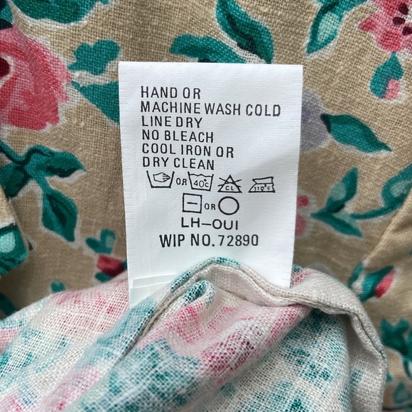 Vintage Woolrich Oversized Linen Cotton Blend Floral Blazer Women's Size L - Picture 5 of 11